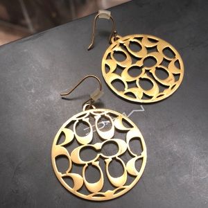 Authentic coach earrings
